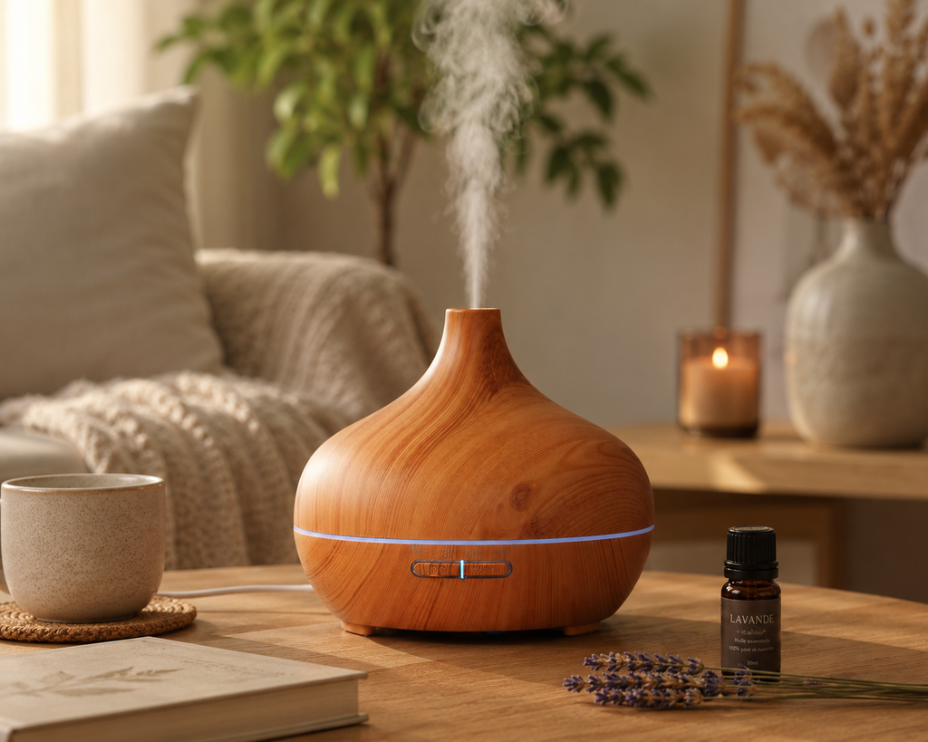 Diffuseur d’Huiles Essentielles Zen’ergy™ | Brume Relaxante & Ambiance Apaisante