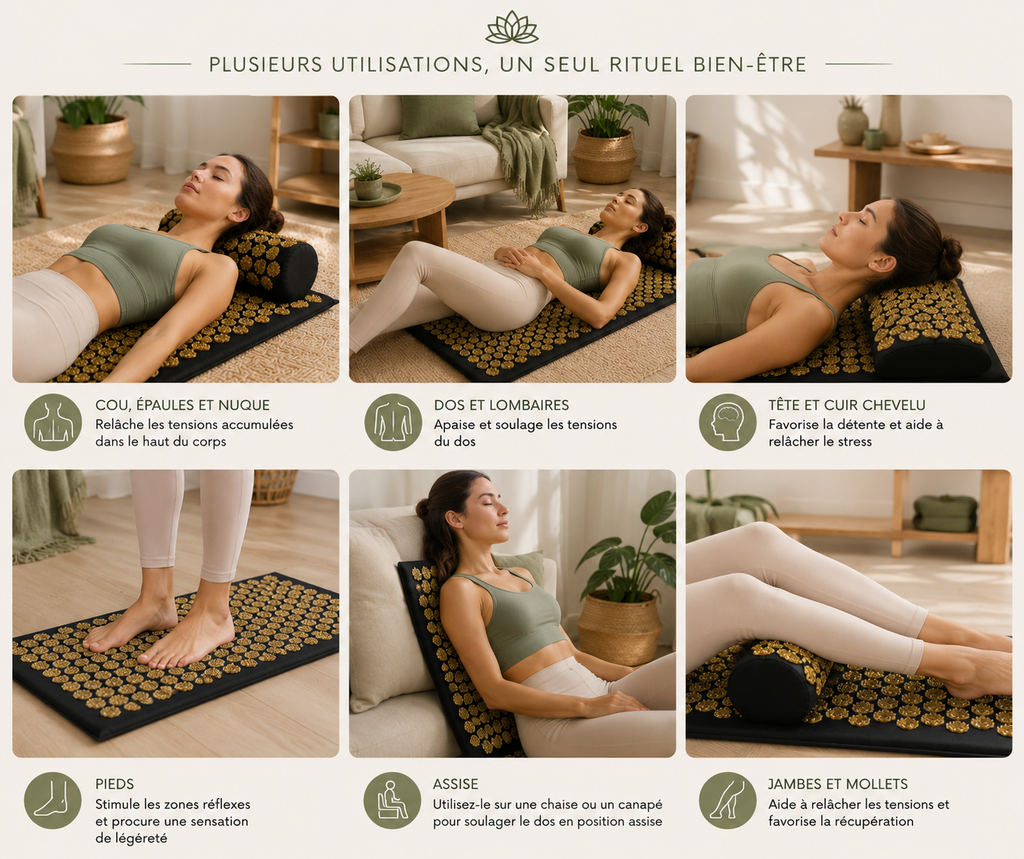 Tapis d’Acupression & Coussin Cervical Zen’ergy™