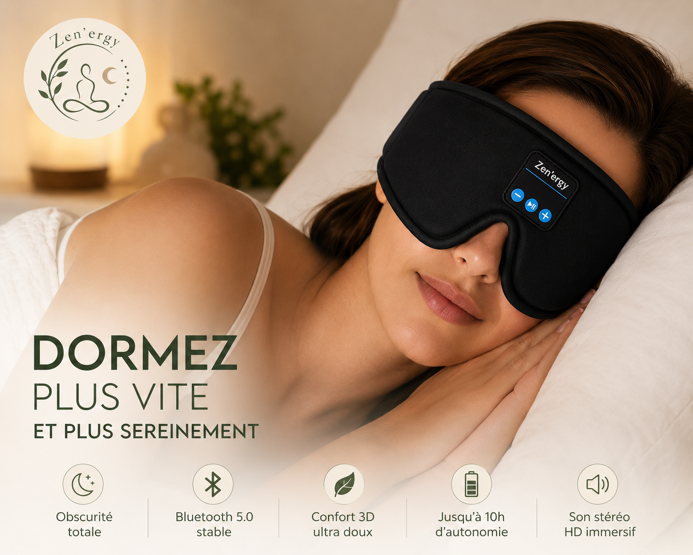 Zen’ergy SleepMask™ | Le Masque de Sommeil Immersif