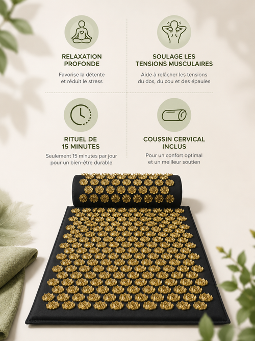 Tapis d’Acupression & Coussin Cervical Zen’ergy™