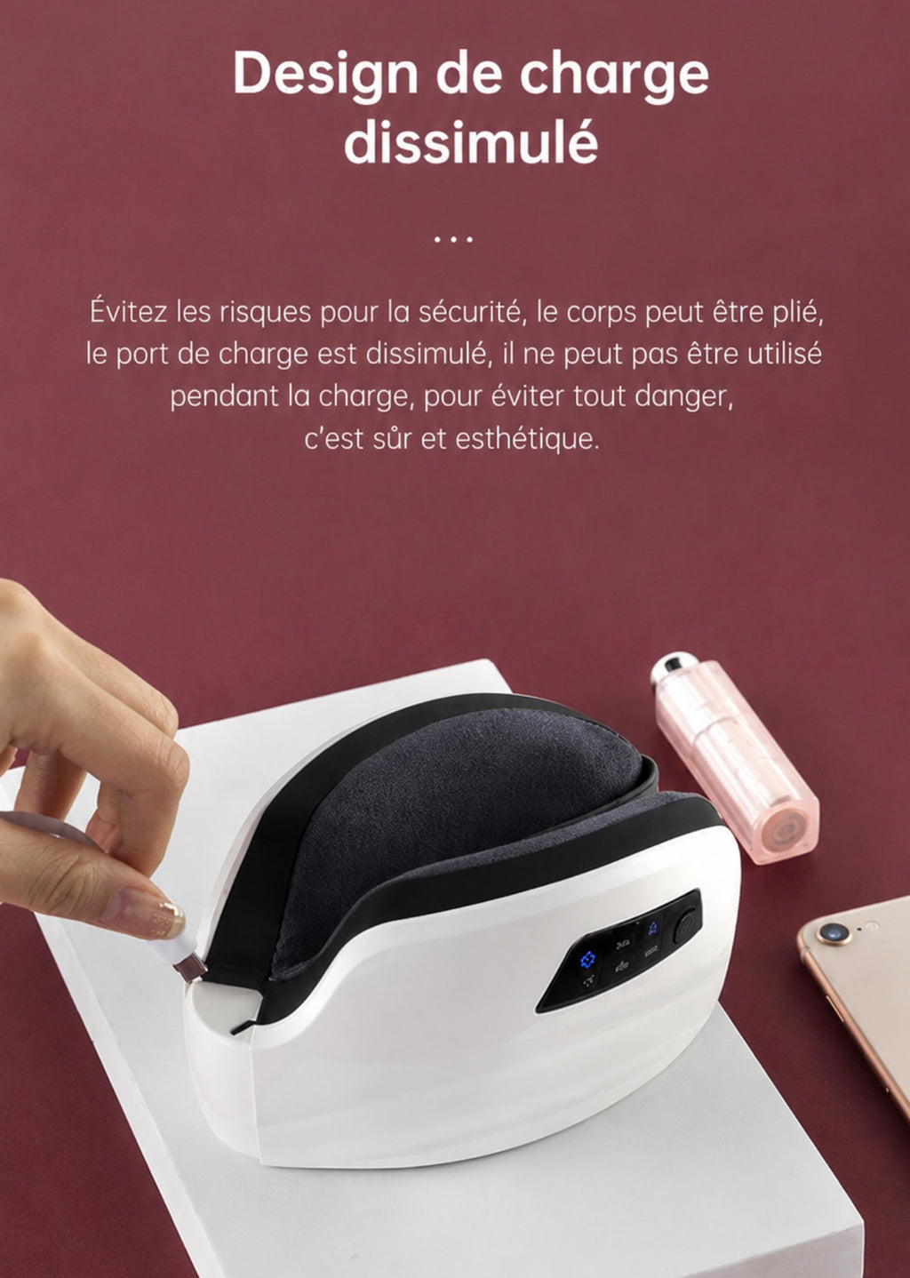 Zen’ergy VisionRelax™ – Masque de Massage Oculaire Intelligent Bluetooth