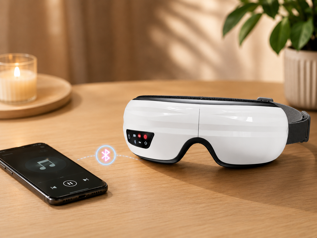 Zen’ergy VisionRelax™ – Masque de Massage Oculaire Intelligent Bluetooth